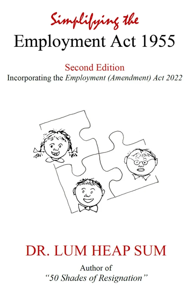 Simplifying the Employment Act 1955 (Second Edition) by Dr Lum Heap Sum Book Cover