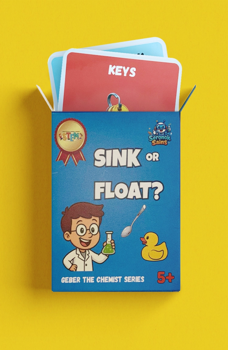 Sink or Float Flashcards by Edstem Sdn Bhd - STEM Activity for Kids