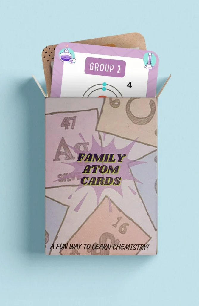 Family Atom Flashcards by Edstem Sdn Bhd - Chemistry STEM Card Game