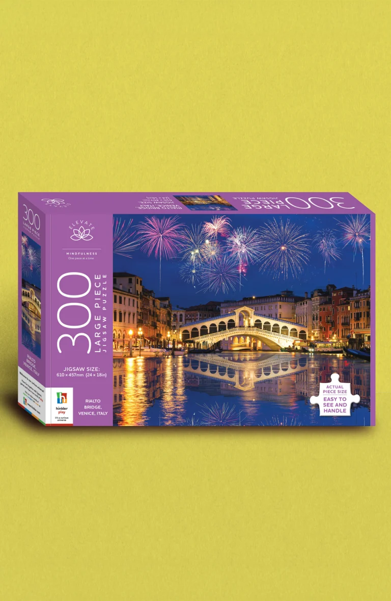 Elevate 300pc Jigsaw Rialto Bridge Venice Italy by Hinkler - Large Piece Puzzle
