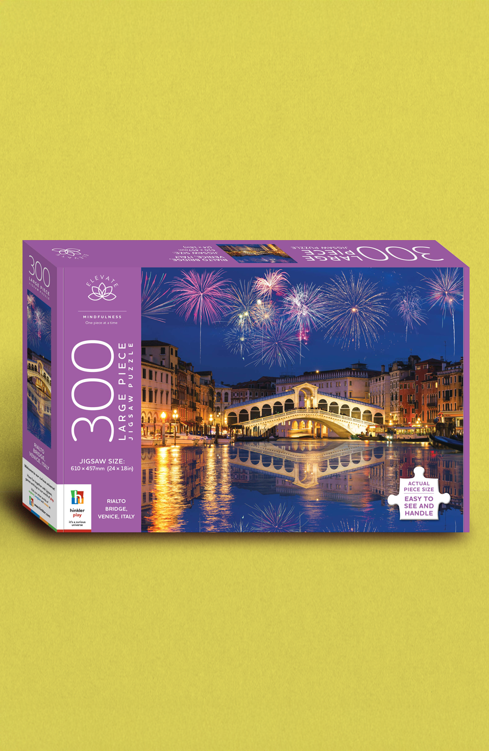 Elevate 300pc Jigsaw Rialto Bridge Venice Italy by Hinkler - Large Piece Puzzle