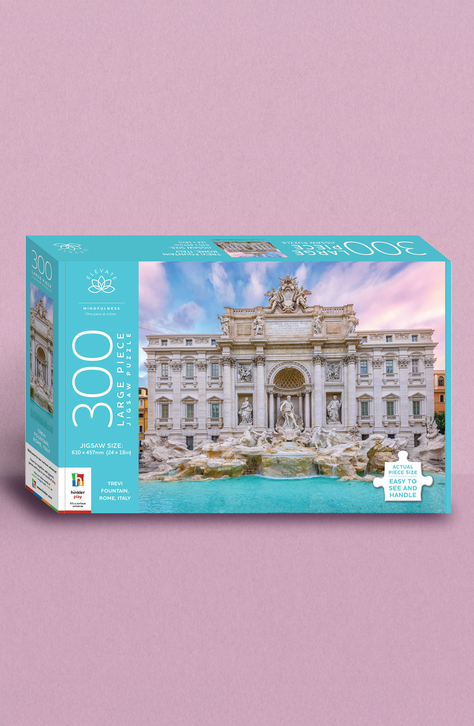 Elevate 300pc Jigsaw Trevi Fountain Italy by Hinkler - Large Piece Jigsaw Puzzle