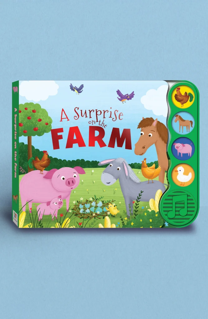 First Steps A Surprise on the Farm Sound Book by Hinkler - Interactive Board Book