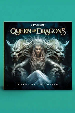 Art Maker Creative Colouring Queen of Dragons by Hinkler - High Fantasy Adult Colouring Book