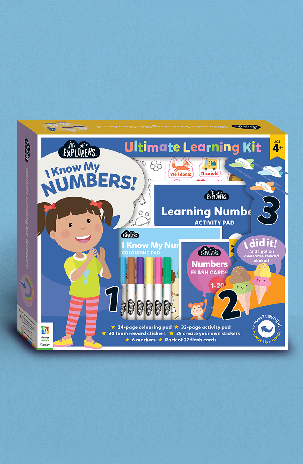Junior Explorers Ultimate Activity Kit I Did It Numbers by Hinkler - Preschool Learning Set
