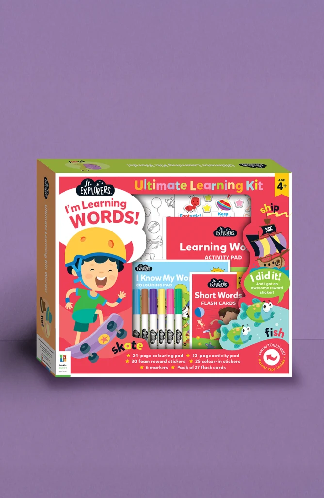 Junior Explorers I Know My Words Ultimate Activity Kit by Hinkler - Early Learning ABC and Vocabulary Set