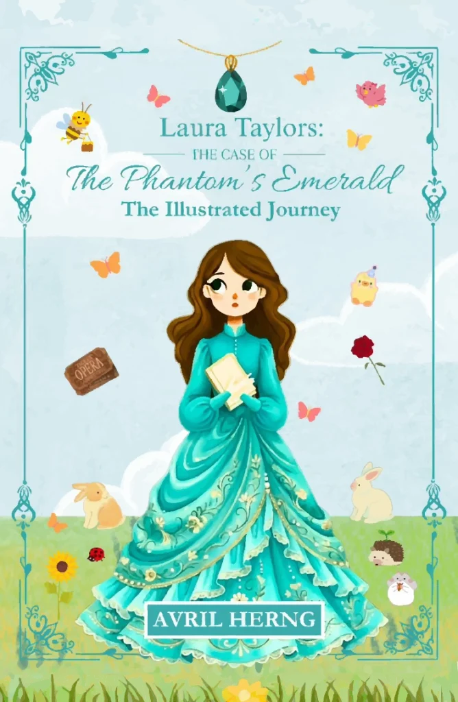 Laura Taylors The Case of The Phantom's Emerald The Illustrated Journey by Avril Herng Ultimate Childrens Activity Coloring Book