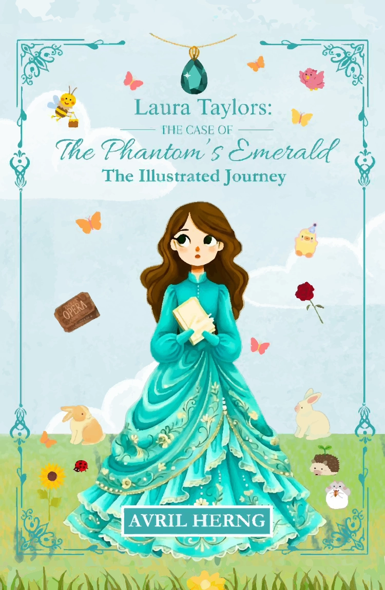 Laura Taylors The Case of The Phantom's Emerald The Illustrated Journey by Avril Herng Ultimate Childrens Activity Coloring Book